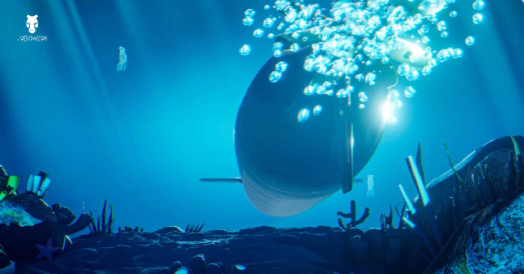 A submarine off the Brazilian coast